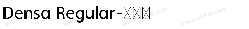 Densa Regular字体转换